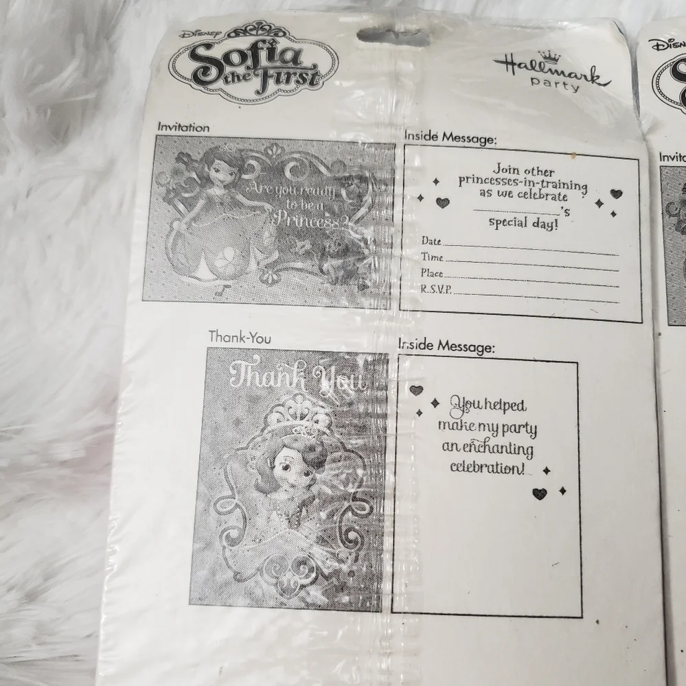 Party Invitations & Thank you notes princess theme